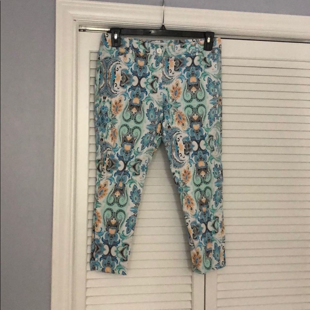 Paisley print Capri pant